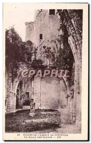 Cartes postales Ancienne Abbaye De Jumieges La salle des gardes