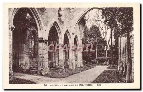 Cartes postales Ancienne Abbaye De Jumieges