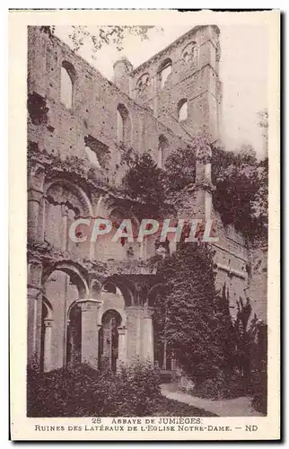 Ansichtskarte AK Ancienne Abbaye De Jumieges Ruines Des Lateraux de l&#39eglise Notre Dame