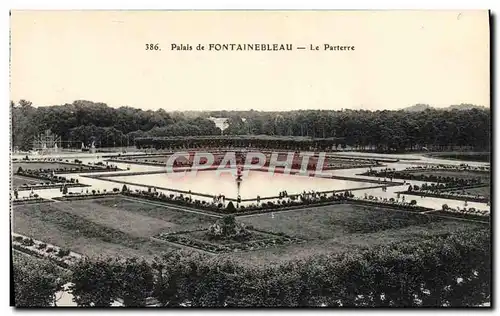 Ansichtskarte AK Palais De Fontainebleau Le parterre