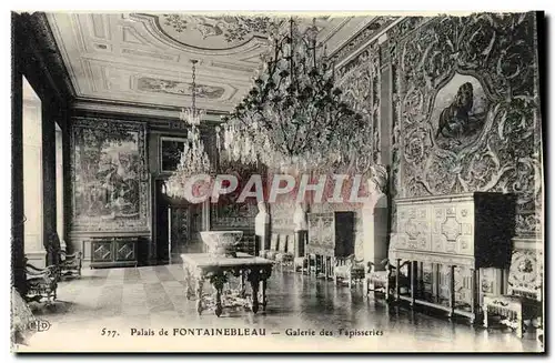 Cartes postales Palais De Fontainebleau Galerie Des Tapisseries