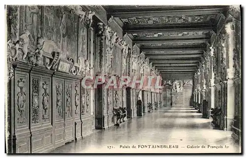 Cartes postales Palais De Fontainebleau Galerie de Francois 1er