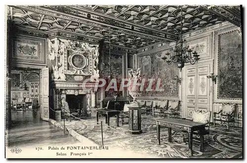 Ansichtskarte AK Palais De Fontainebleau Salon Francois 1er