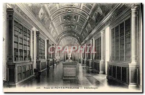 Ansichtskarte AK Palais De Fontainebleau Bibliotheque