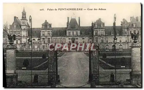 Ansichtskarte AK Palais De Fontainebleau Cour Des Adieux