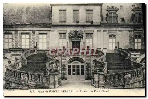 Cartes postales Palais De Fontainebleau Escalier Du Fer A Cheval