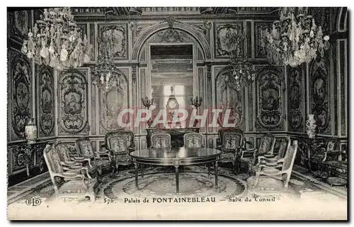 Ansichtskarte AK Palais De Fontainebleau Salle Du Conseil