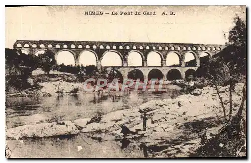 Cartes postales Nimes Le Pont Du Gard