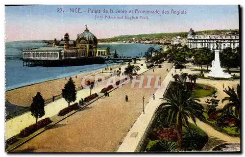 Cartes postales Nice Palais De La Jetee Et Promenade Des Anglais