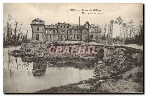 Cartes postales Pinon Entree Du Chateau Militaria