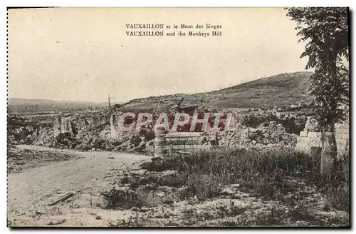 Ansichtskarte AK Vauxaillon Et Le Mont Des Singes Militaria