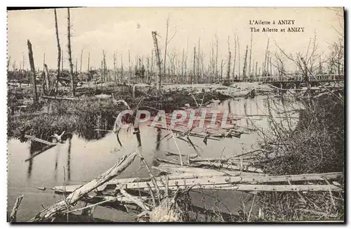 Cartes postales L&#39Ailette A Anizy Militaria