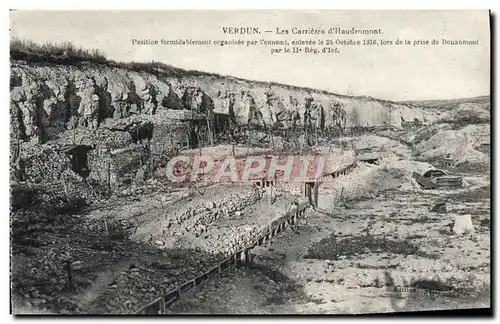 Cartes postales Verdun Les Carrieres D'Haudromont Militaria