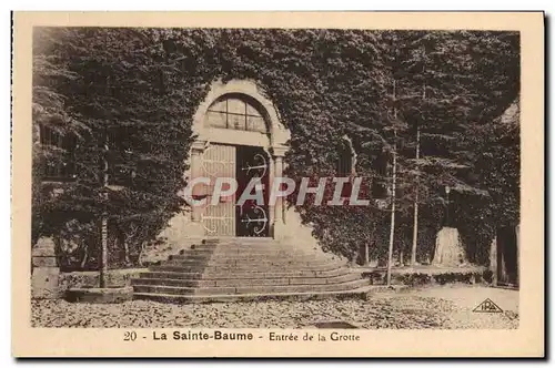 Ansichtskarte AK La Sainte Baume Entree De La Grotte