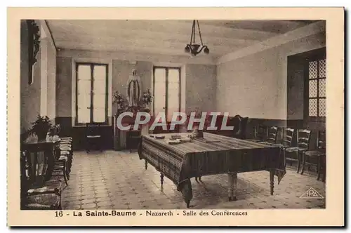 Cartes postales La Sainte Baume Nazareth Salle Des Conferences