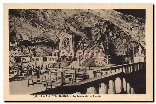 Cartes postales La Sainte Baume Interieur De La Grotte