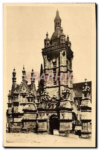 Cartes postales Saint Thegonnec L'Eglise Facade Et Porche