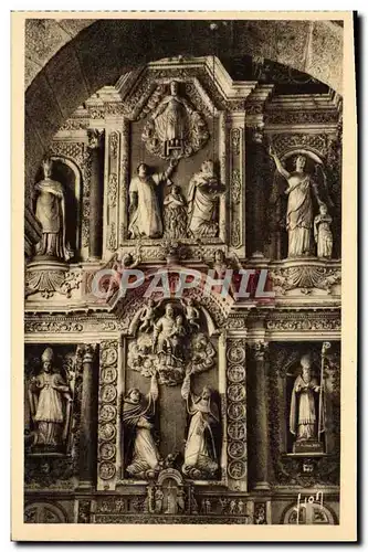 Cartes postales Saint Thegonnec Retable De l'Autel De ND du Rosaire