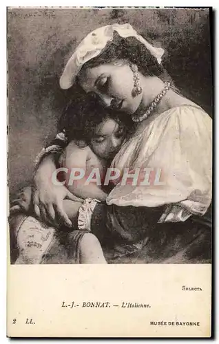 Cartes postales Bonnat L&#39italienne Selecta Musee de Bayonne