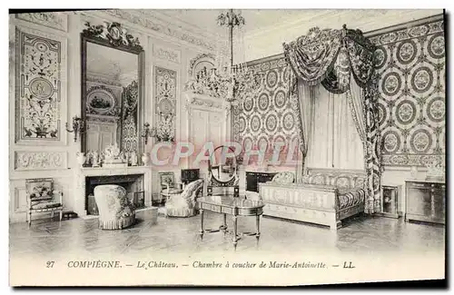 Ansichtskarte AK Compiegne Le Chateau Chambre A Coucher De Marie Antoinette