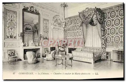 Cartes postales Compiegne Le Chateau Chambre A Coucher De Marie Antoinette