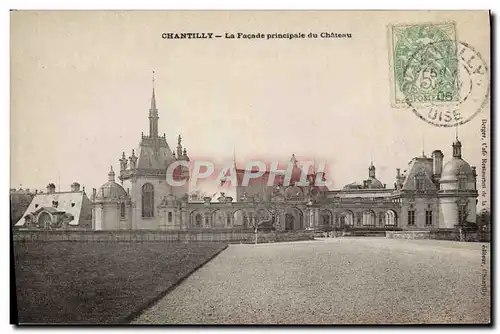 Ansichtskarte AK Chateau de Chantilly La facade principale