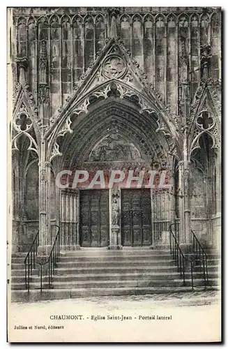 Cartes postales Chaumont Eglise Saint Jean Portail Iateral