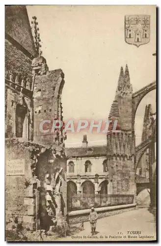 Cartes postales Tours Cloitre St Gatien de la Psalette et musee lapidaire