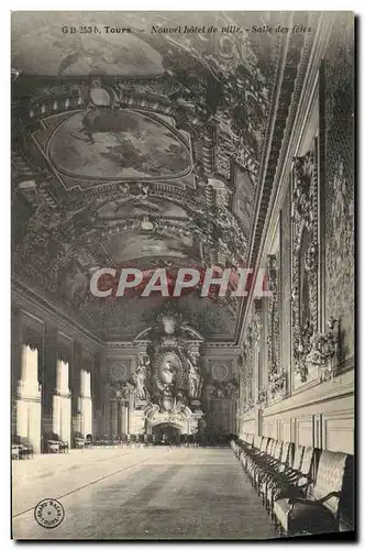 Cartes postales Tours Nouvel Hotel De Ville Salle des fetes