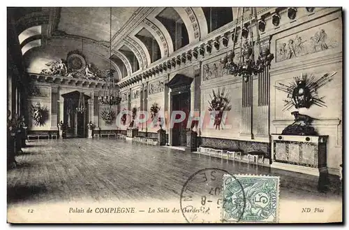 Cartes postales Palais De Compiegne La salle des gardes