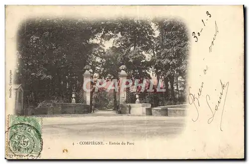 Cartes postales Compiegne Entree Du Parc