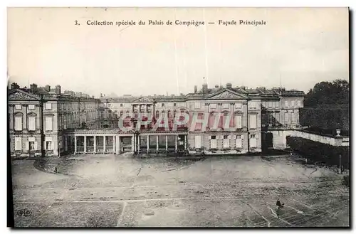 Cartes postales Compiegne La Facade principale Palais