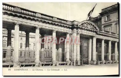 Ansichtskarte AK Compiegne Le Chateau La colonnade