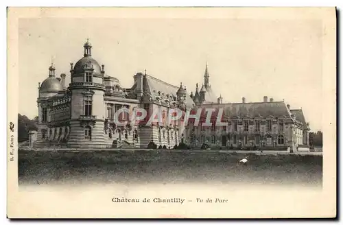 Cartes postales Chateau De Chantilly Vu Du Parc