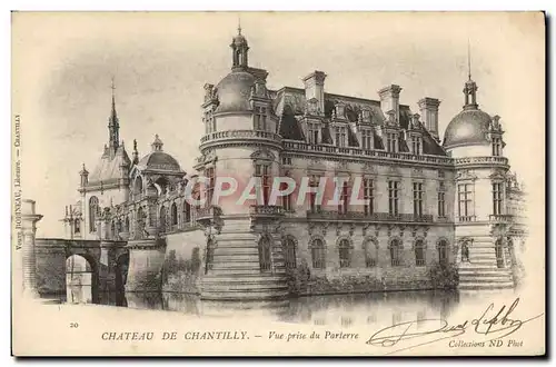 Cartes postales Chateau De Chantilly Vue Prise Du Parterre