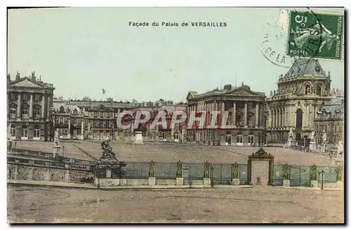 Cartes postales Versailles Facade du Palais