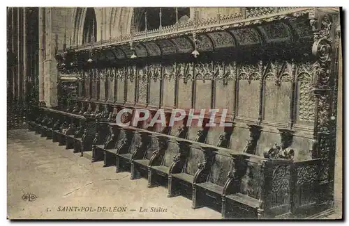 Cartes postales Saint Pol De Leon Les Stalles