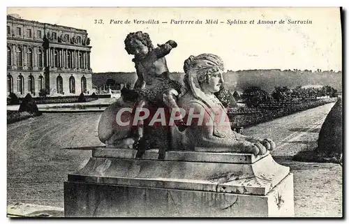 Ansichtskarte AK Parc De Versailles Parterre Du Midi Sphinx Et Amour De Sarrazin