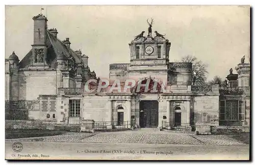 Cartes postales Dreux Chateau D&#39Anet L&#39Entree Principale