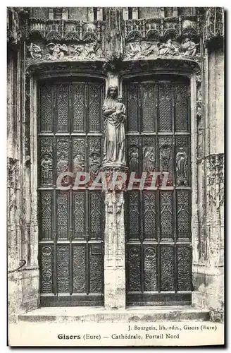 Cartes postales Gisors Cathedrale Portail Nord