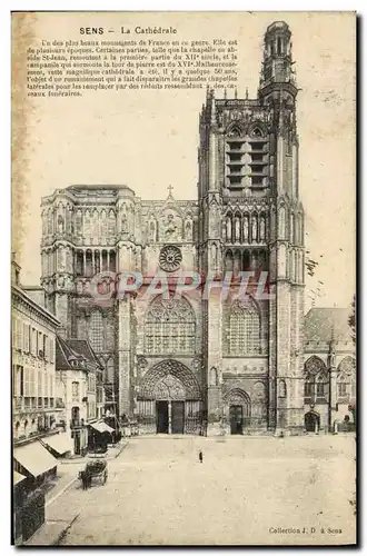 Cartes postales Sens La Cathedrale