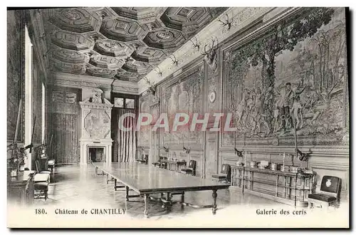 Ansichtskarte AK Chateau De Chantilly Galerie Des Cerfs