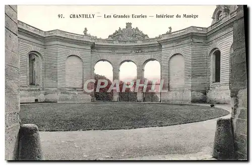 Cartes postales Chateau Le Grandes Ecuries Interieur Du Manege