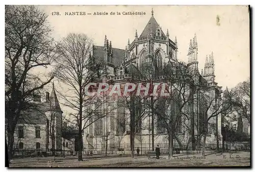 Cartes postales Nantes Abside De La Cathedrale