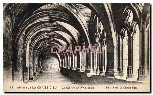 Cartes postales La Chaise Dieu Le Cloitre