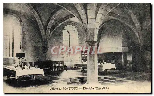 Cartes postales Abbaye De Pontigny Refectoire
