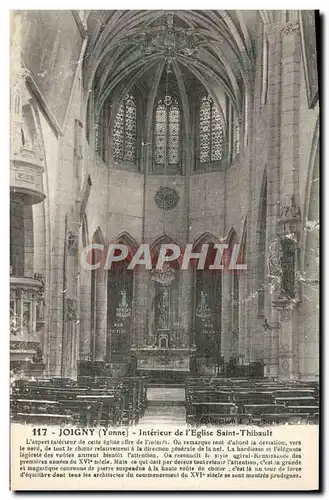 Cartes postales Joigny Interieur De l&#39Eglise Saint Thibault