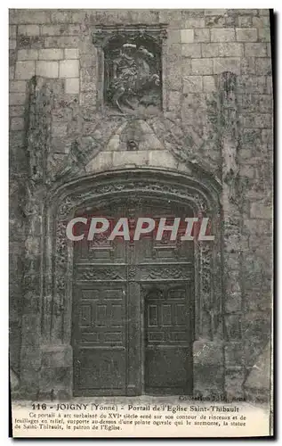 Cartes postales Joigny Portail De l&#39Eglise Saint Thibault