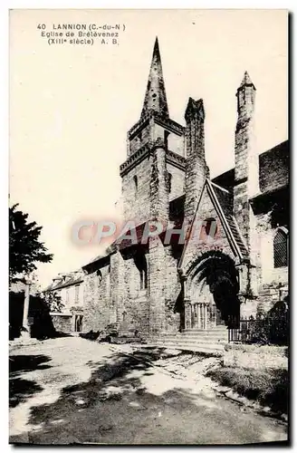 Ansichtskarte AK Lannion Eglise De Brelevenez