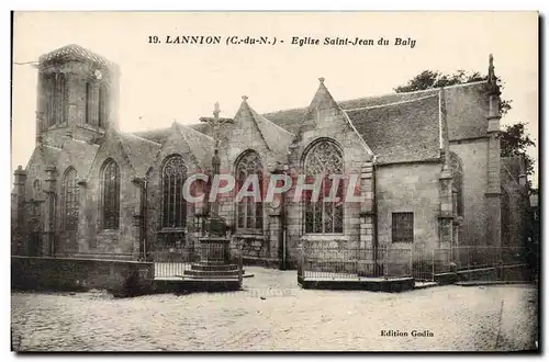 Ansichtskarte AK Lannion Eglise Saint Jean Du Baly